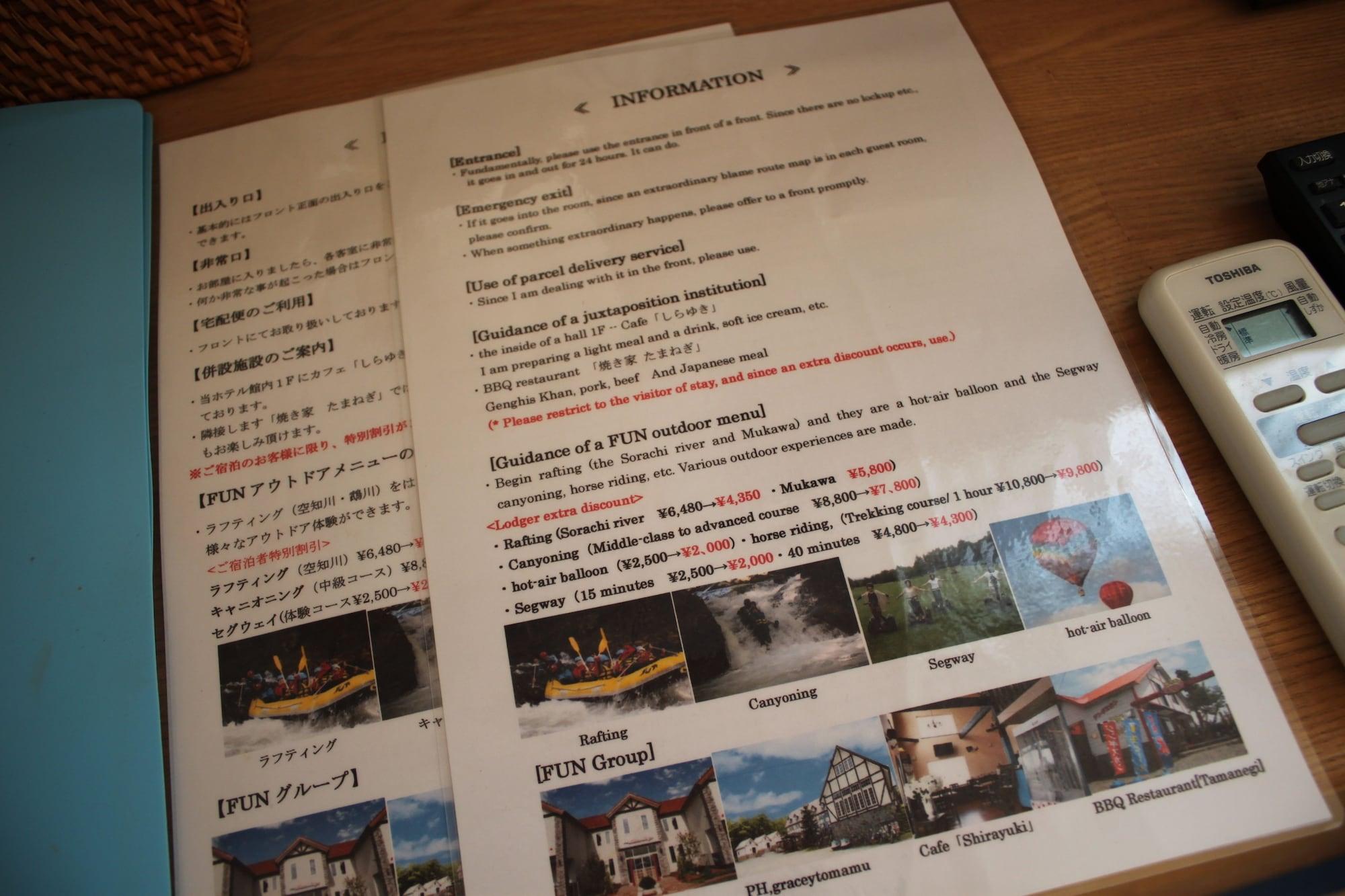 Petit Hotel Blaneneige Nakafurano Eksteriør bilde